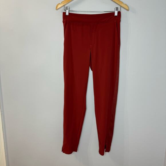 Athleta Brooklyn Ankle Pant Cinnamon Red Lightweight Travel Casual SZ 0 - Picture 3 of 11